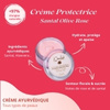 Crème ayurvédique "Santal - Olive - Rose" Protectrice - visage toute peau - 50 g Vegan