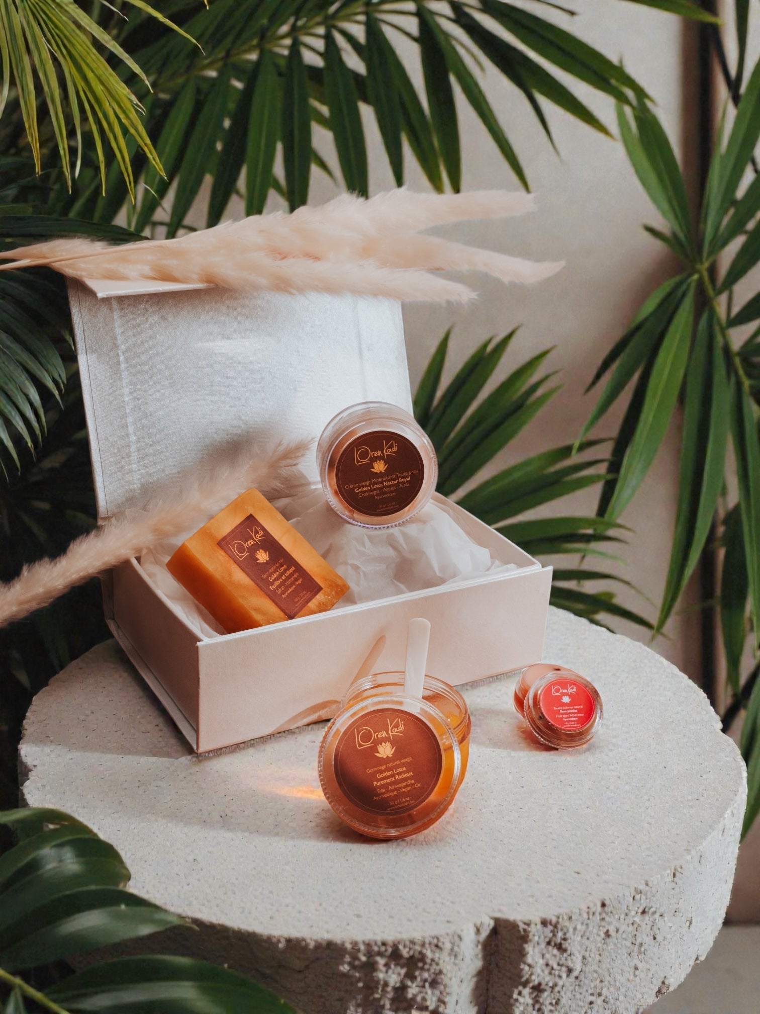 Rituels et coffrets de cosmétiques ayurvédiques