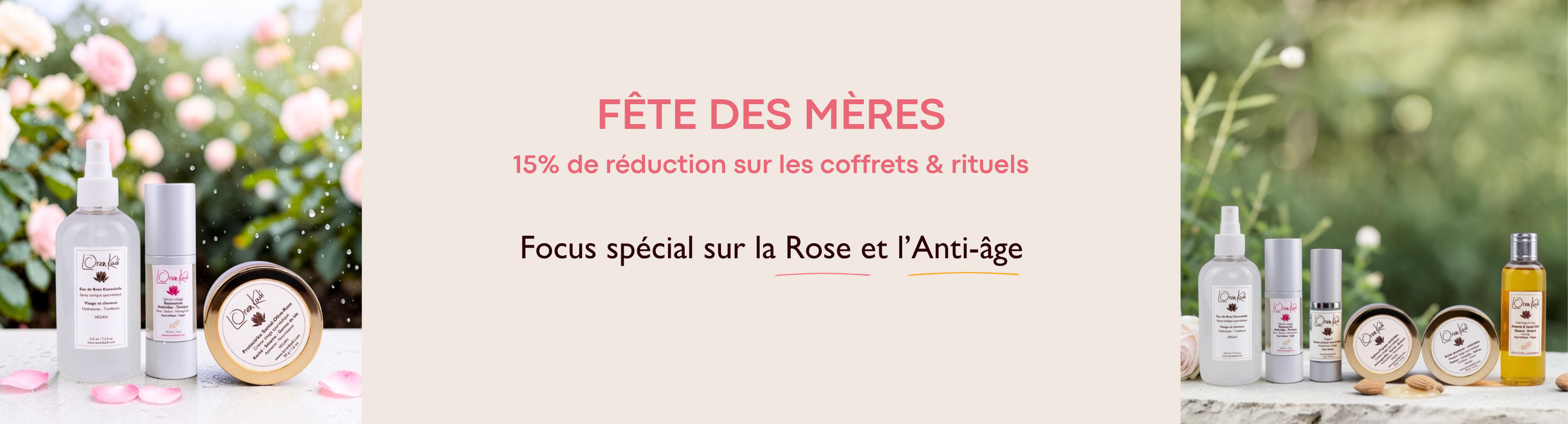Rituels et coffrets de cosmétiques ayurvédiques
