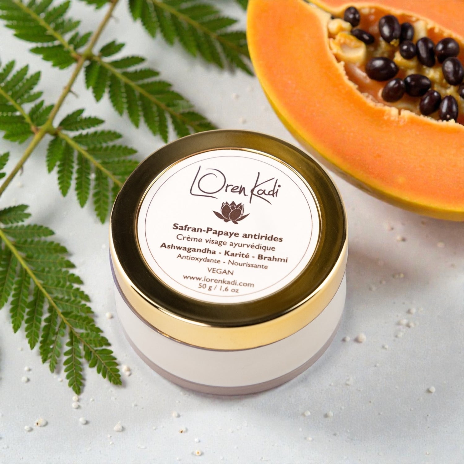 crème ayurvédique anti-âge safran papaye