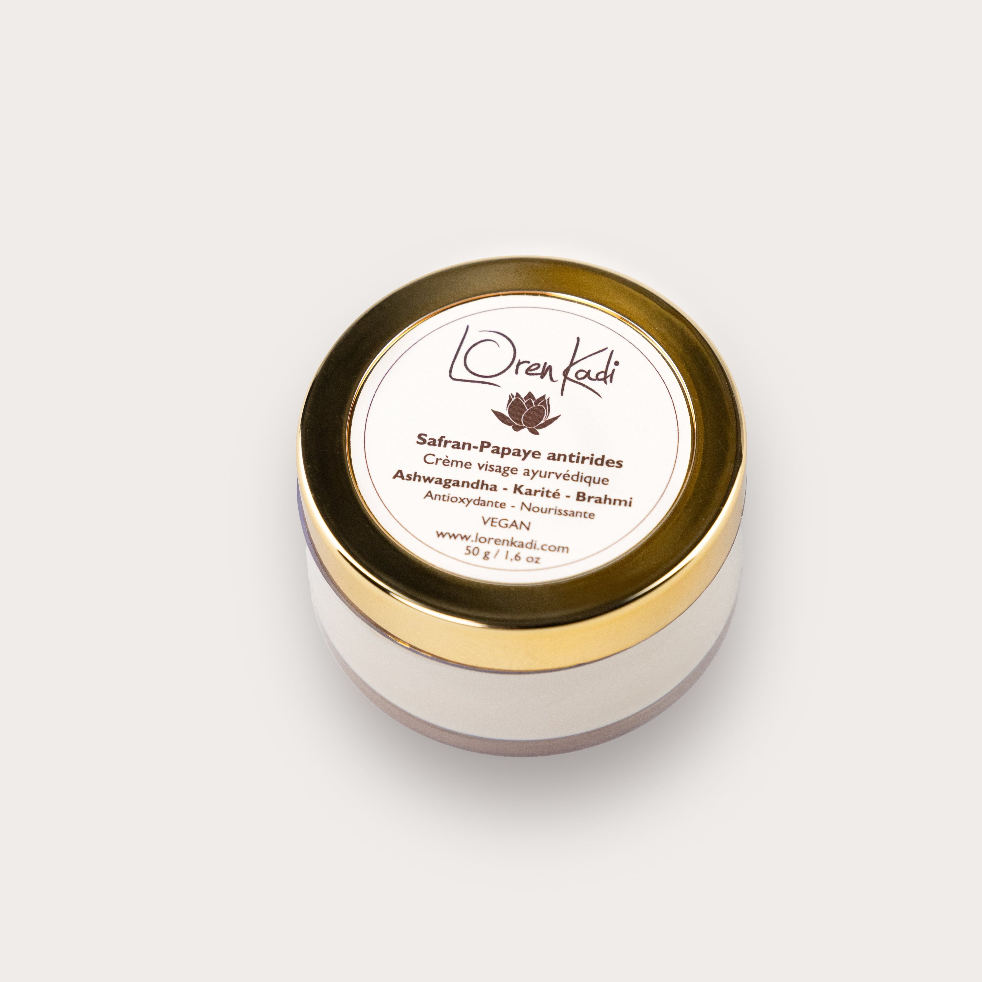 Crème ayurvédique - Anti-rides - Safran Papaye