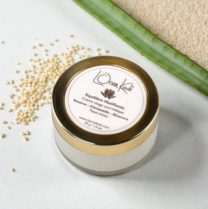 crème ayurvédique hydratante et matifiante