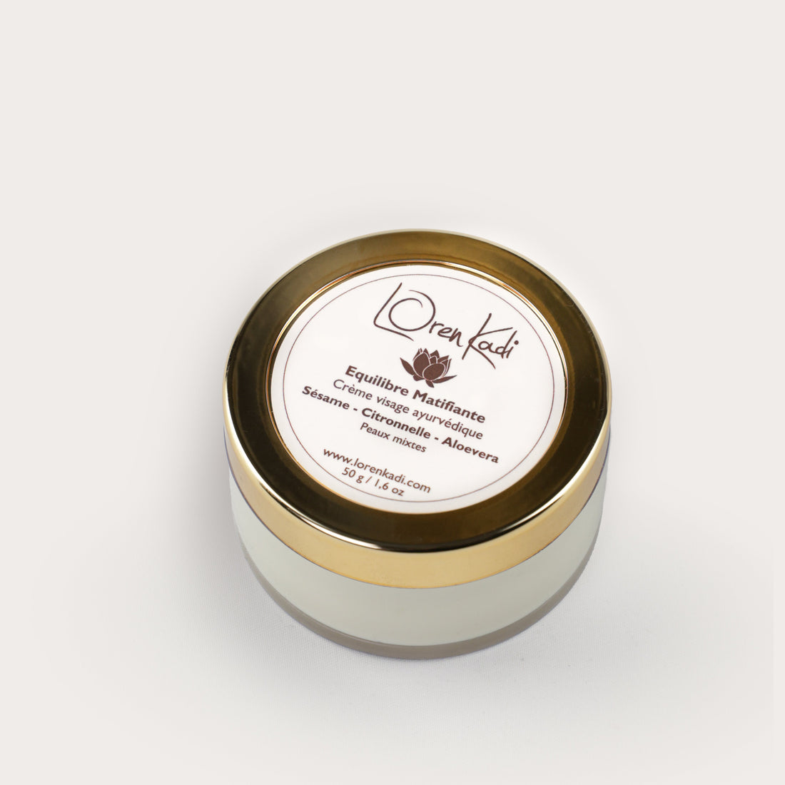 crème ayurvédique hydratante matifiante citronnelle