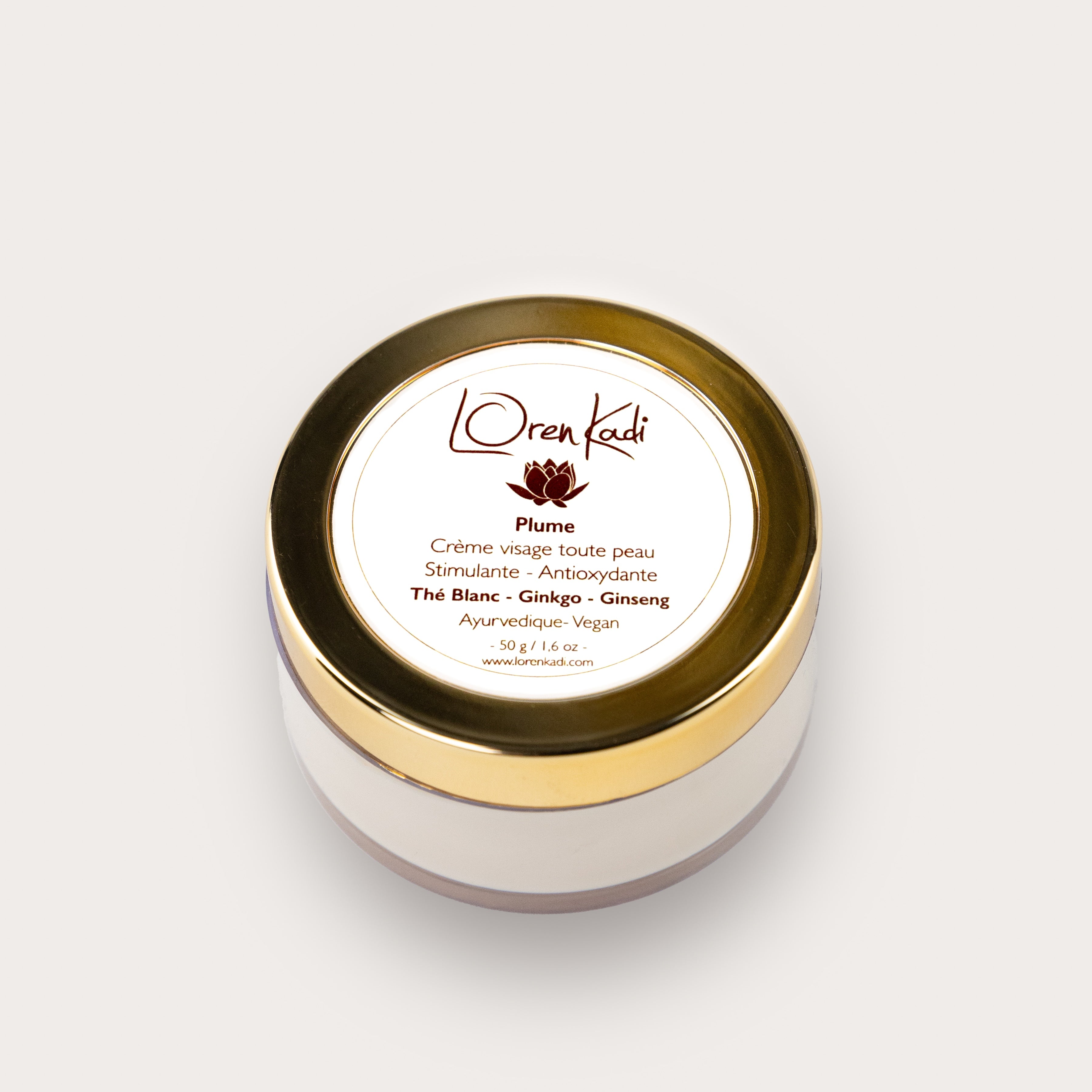 Crème ayurvédique Plume - Thé Blanc - Ginseng