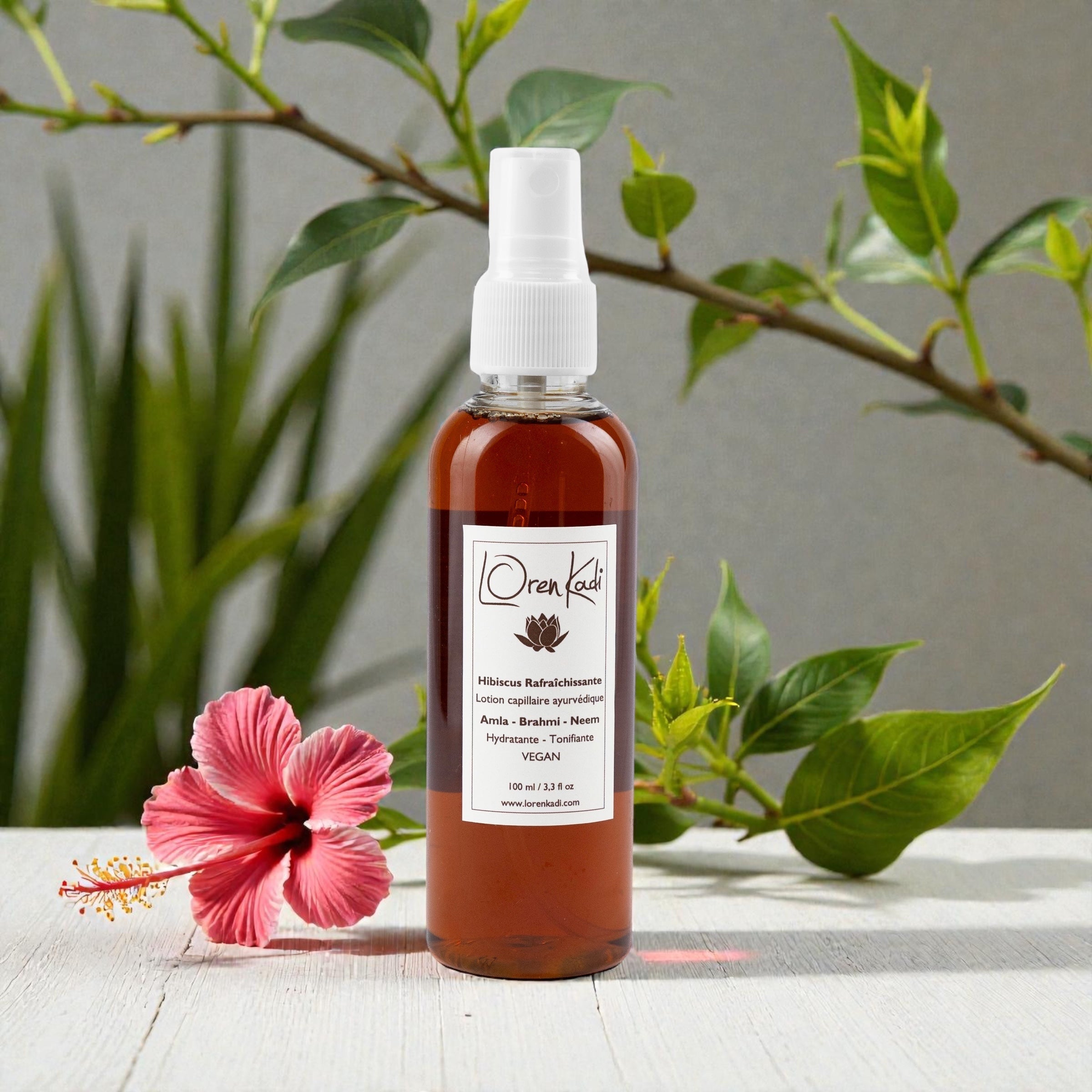 Lotion capillaire ayurvédique - Hibiscus Tonifiante – Loren Kadi
