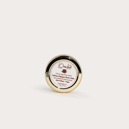 Mini crème ayurvédique - Safran - Papaye