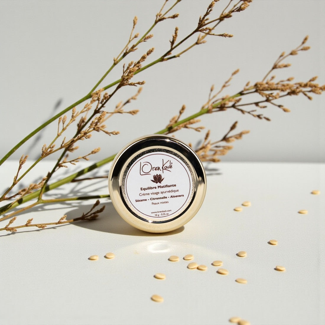 Mini Crème ayurvédique Équilibre Matifiante - Pamplemousse - Citronelle