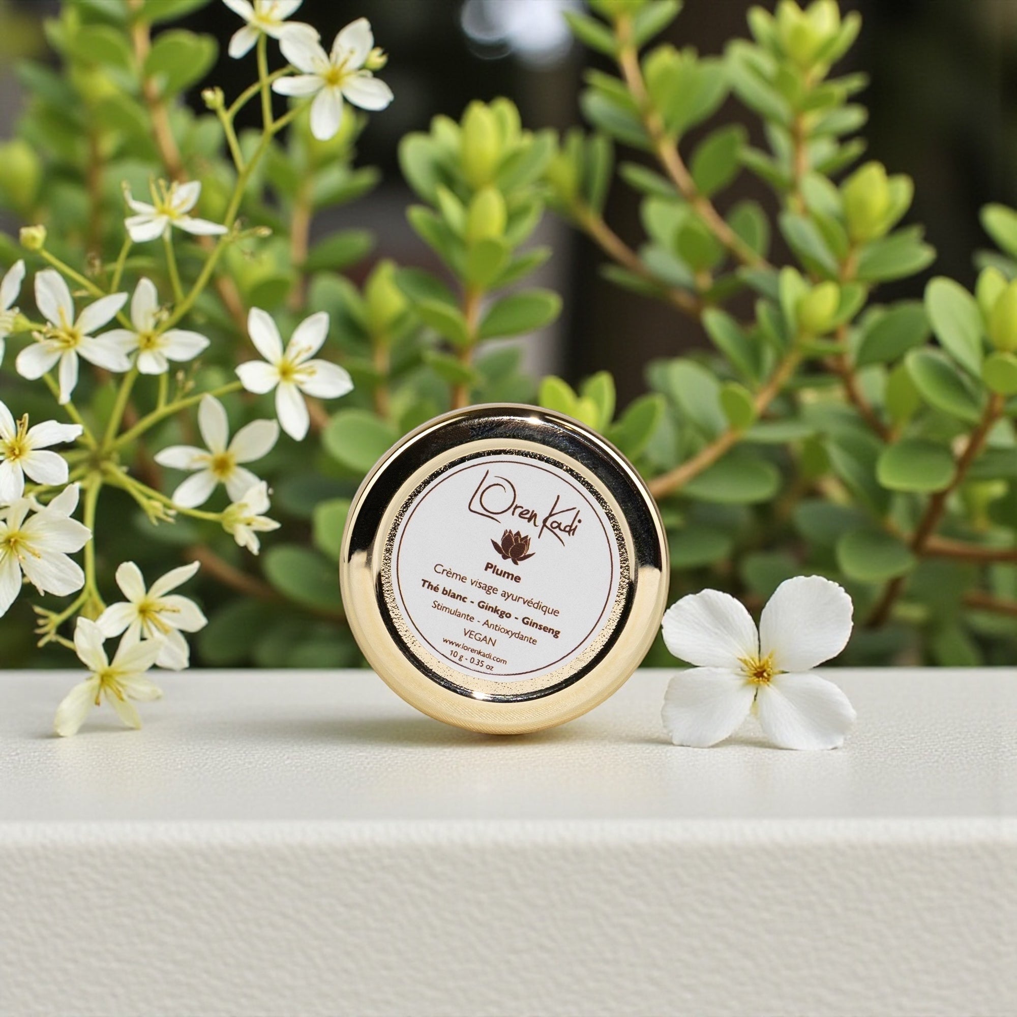 Mini Crème ayurvédique Plume - Thé blanc - Ginseng