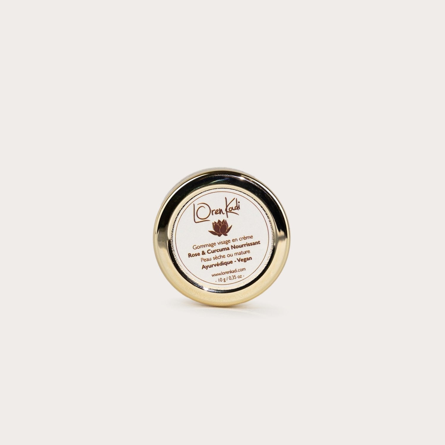 Mini Gommage-Crème visage ayurvédique - Rose - Curcuma