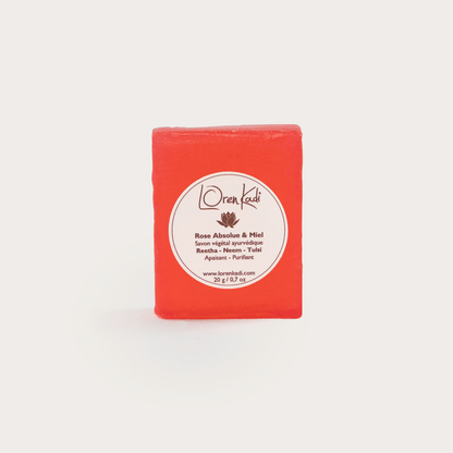 Mini Savon ayurvédique - Rose Absolue &amp; Miel