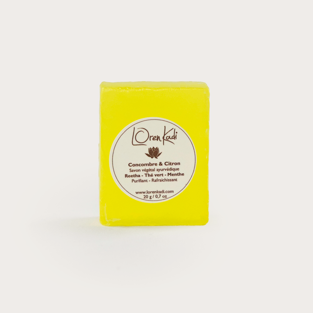 Mini Savon ayurvédique - Concombre &amp; citron