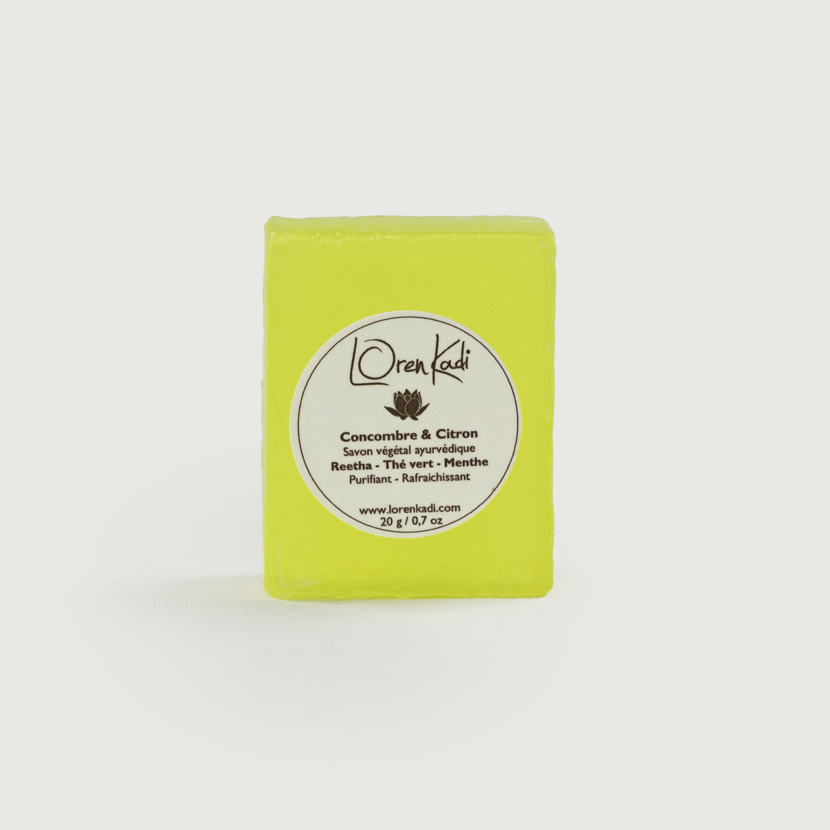 Mini Savon ayurvédique - Concombre &amp; citron