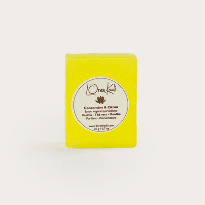 Mini Savon ayurvédique - Concombre &amp; citron