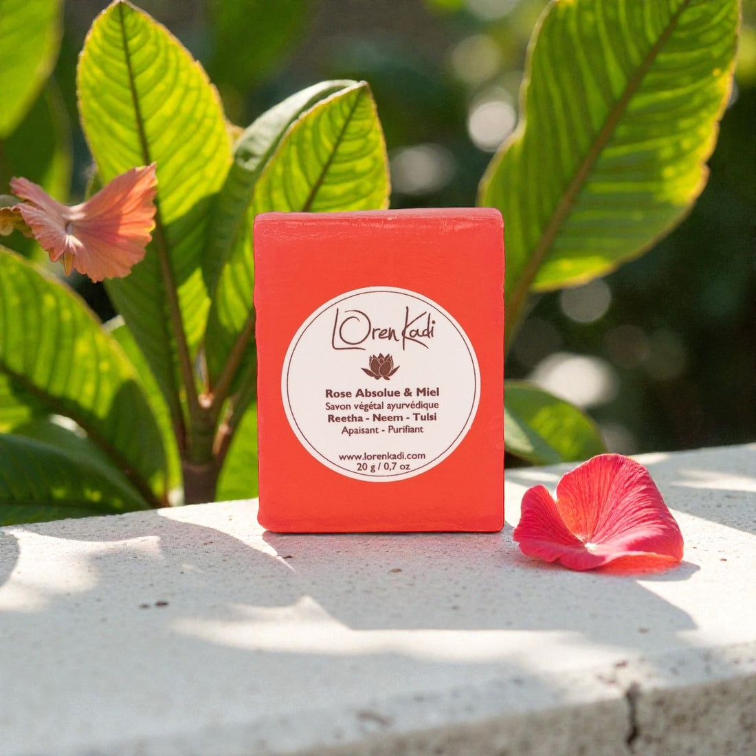 Mini Savon ayurvédique - Rose Absolue &amp; Miel