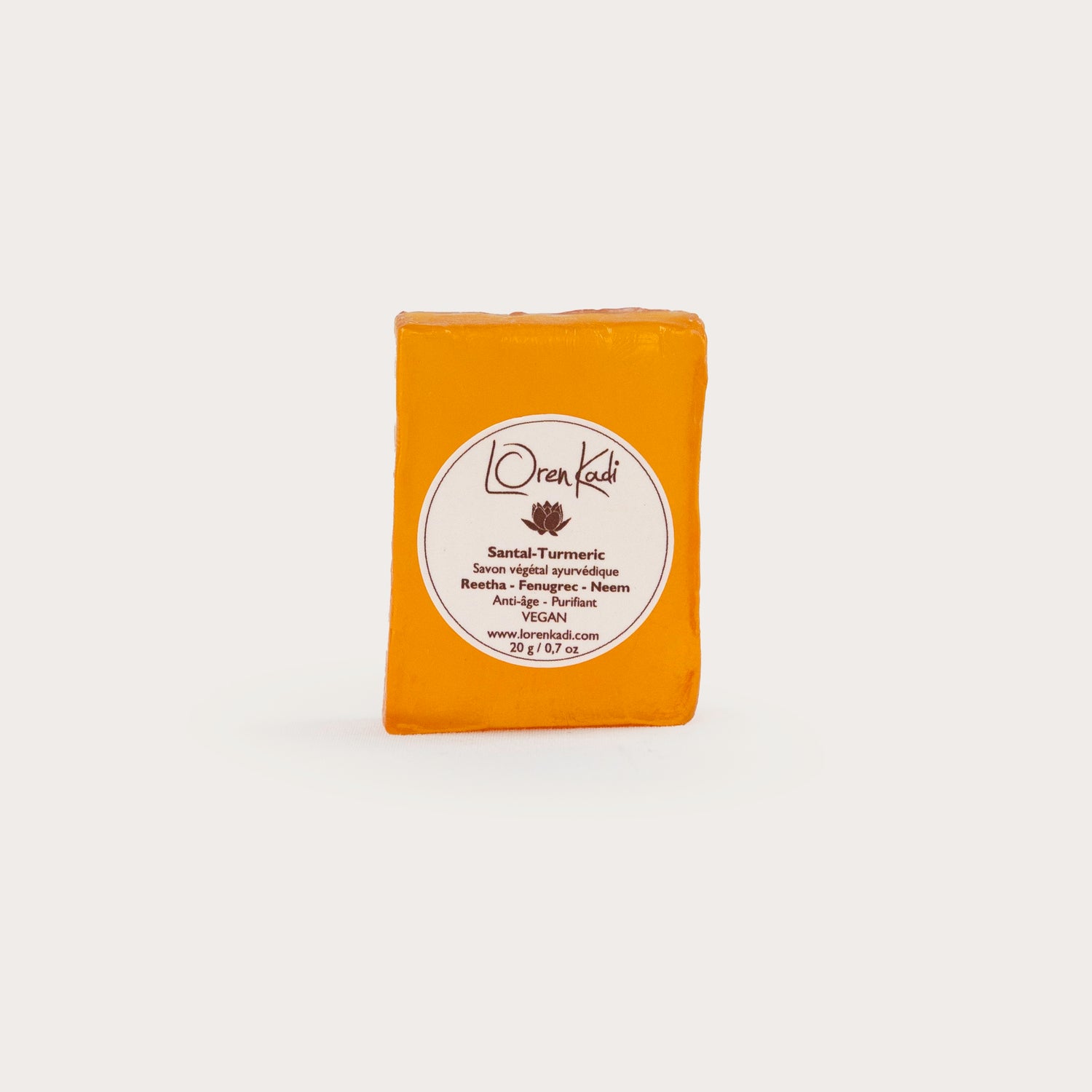 Mini Savon ayurvédique - Irréprochable Santal Turmeric