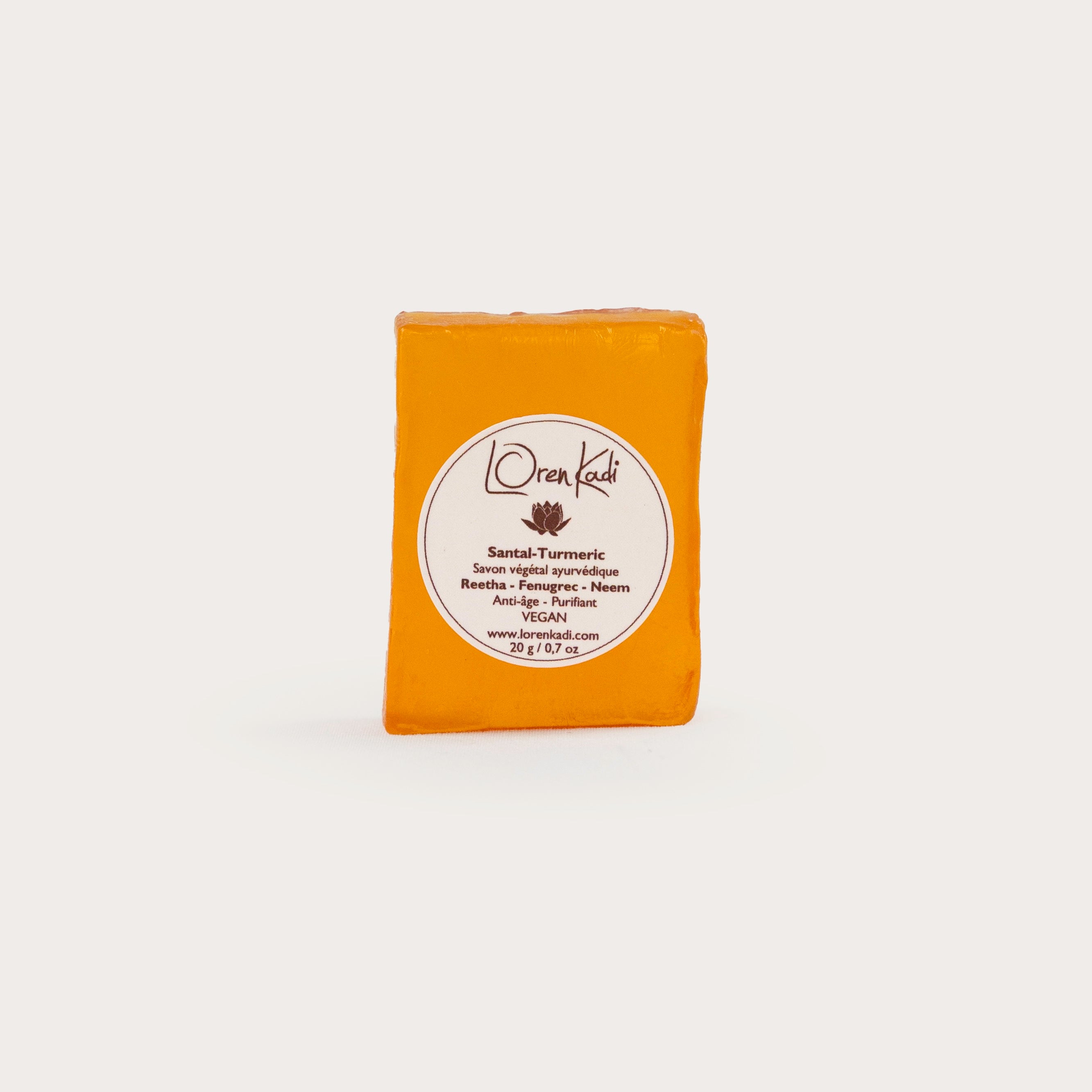 Mini Savon ayurvédique - Irréprochable Santal Turmeric