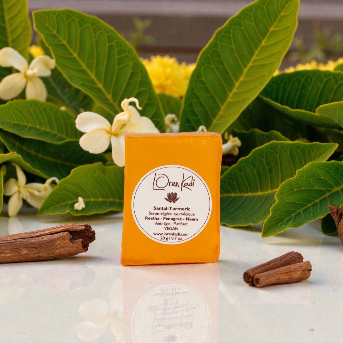 Mini Savon ayurvédique - Irréprochable Santal Turmeric