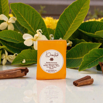 Mini Savon ayurvédique - Irréprochable Santal Turmeric