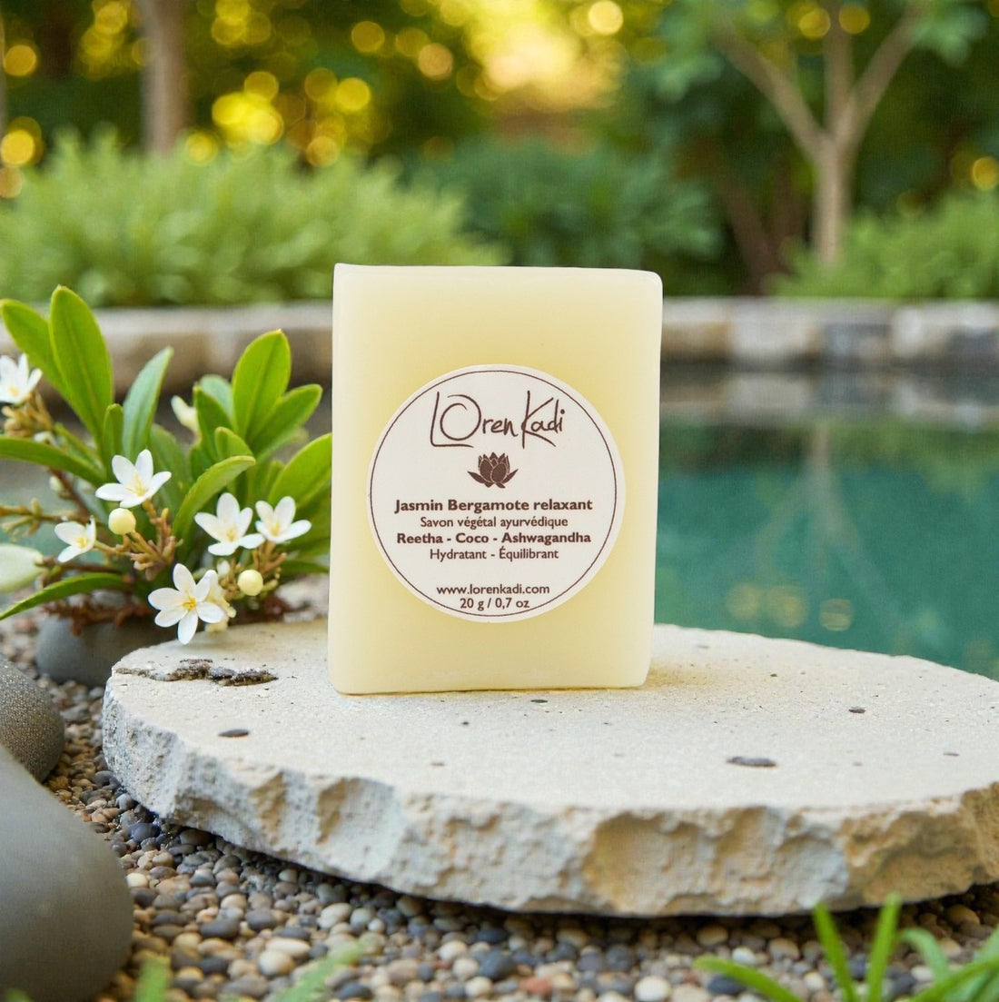 Mini Savon ayurvédique - Jasmin Bergamotte Relaxant