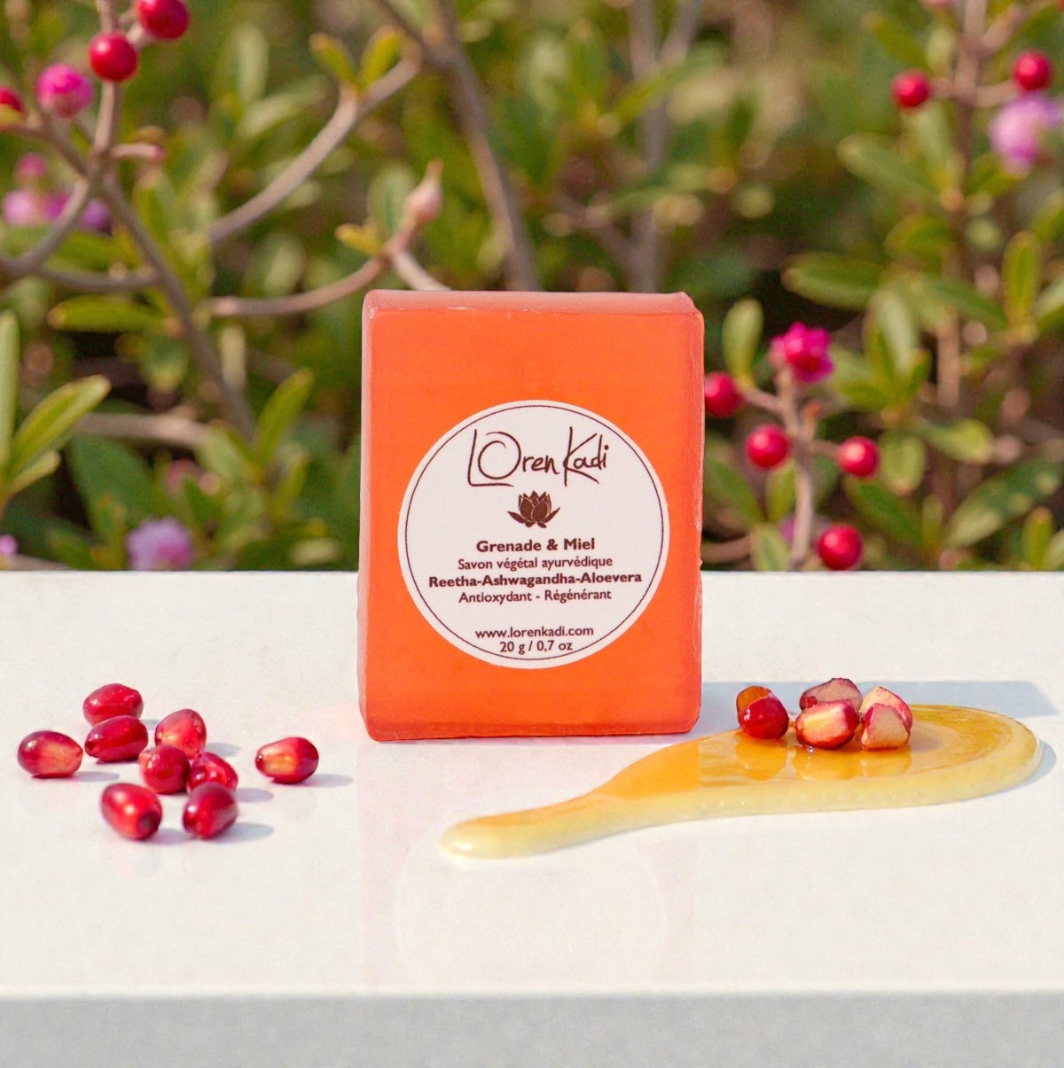 Mini Savon ayurvédique - Grenade &amp; Miel