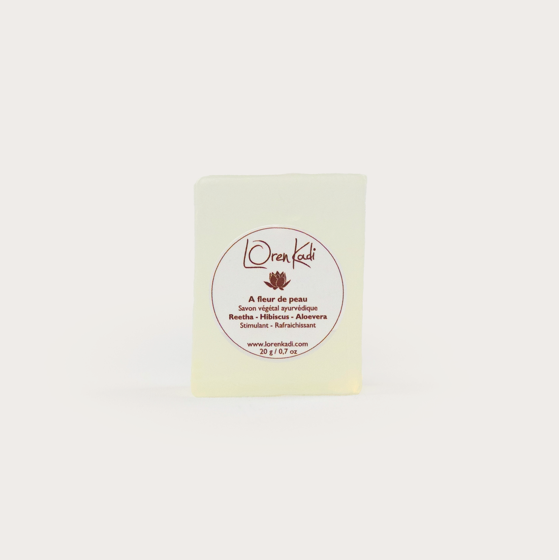 Mini Savon ayurvédique - À fleur de peau - Hibiscus Aloevera