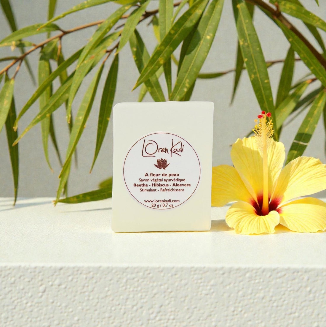 Mini Savon ayurvédique - À fleur de peau - Hibiscus Aloevera