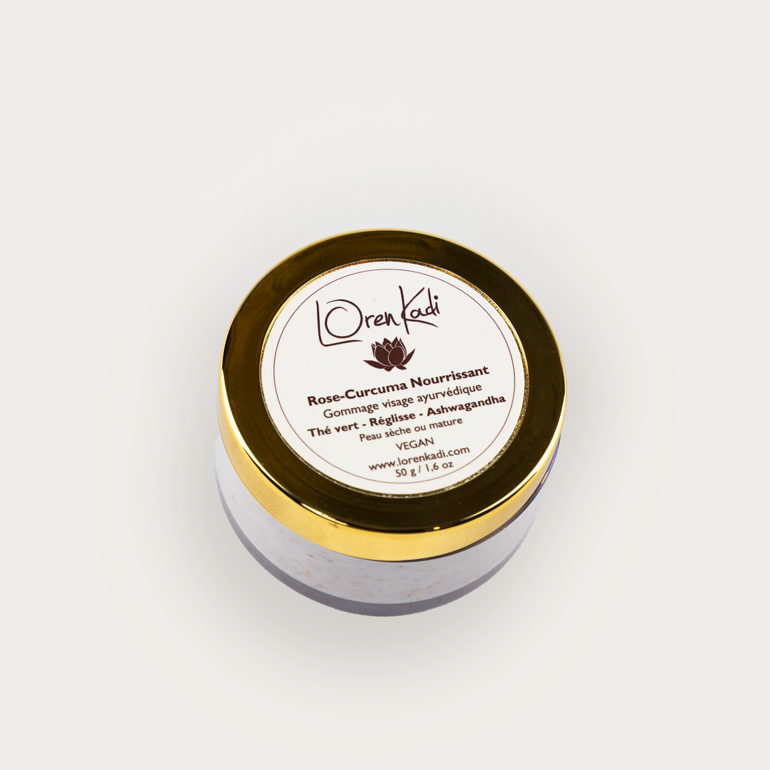 Gommage-Crème ayurvédique visage - Rose - Curcuma Nourissant