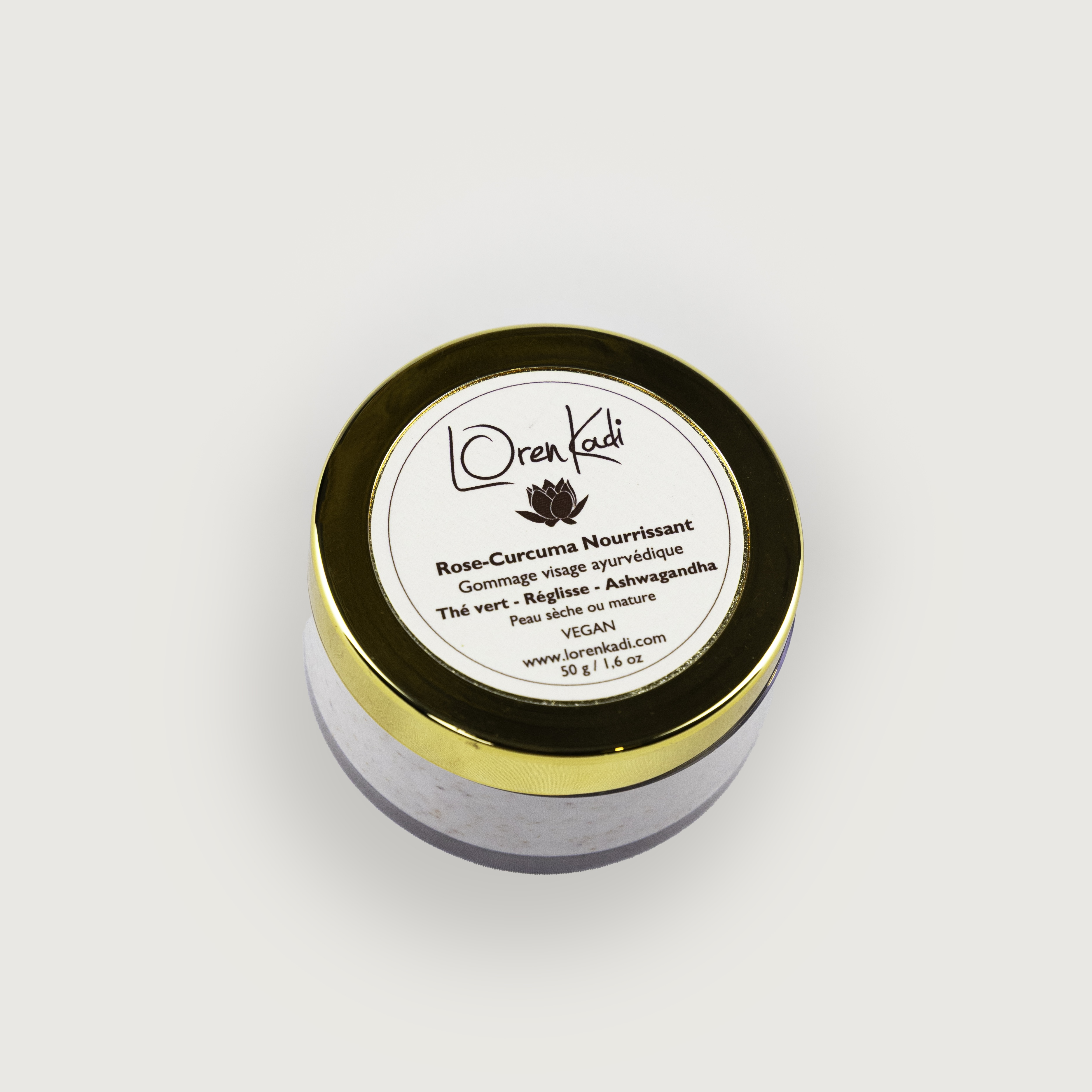 Gommage-Crème ayurvédique visage - Rose - Curcuma Nourissant