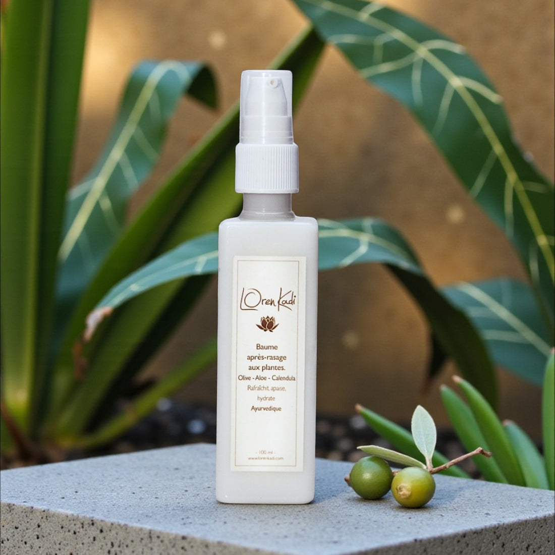 Baume ayurvédique après rasage aux plantes