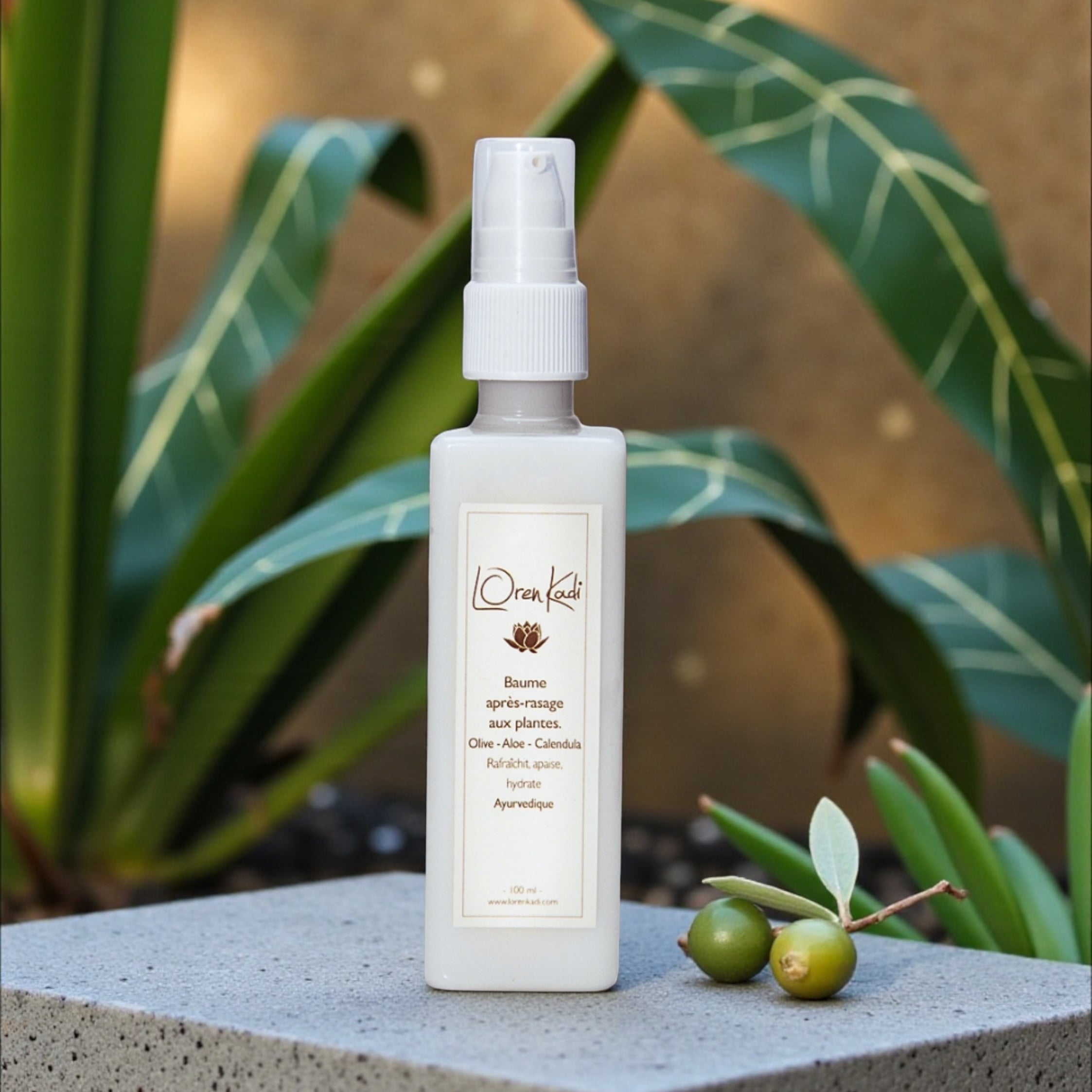 Baume ayurvédique après rasage aux plantes