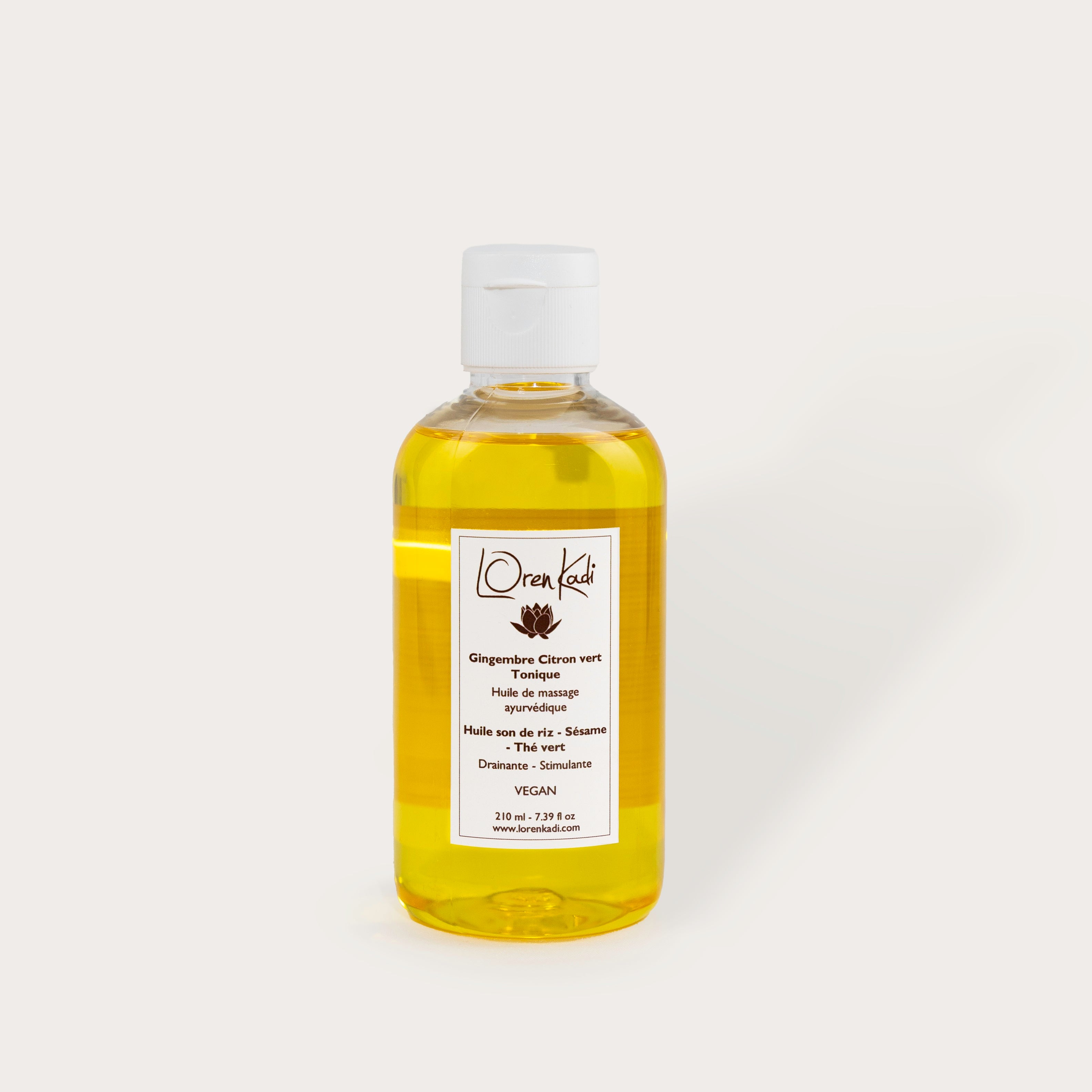 Huile de massage ayurvédique Gingembre-Citron vert 210ml