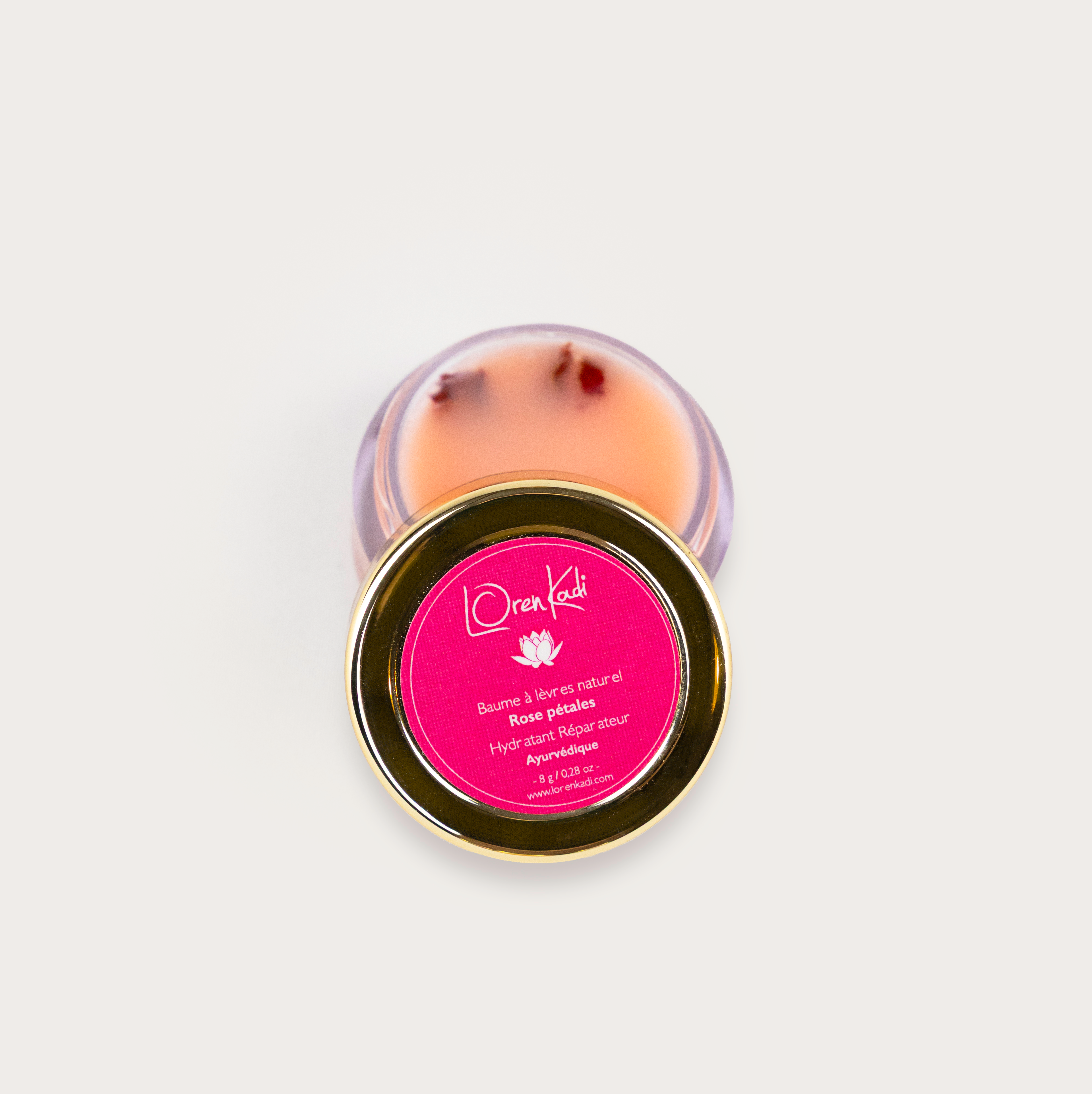 Baume à lèvres naturel - Rose pétales