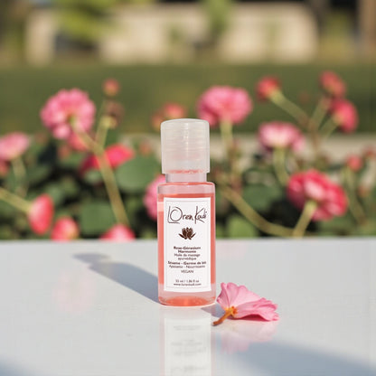 Mini Huile de massage ayurvédique Rose Géranium 55ml