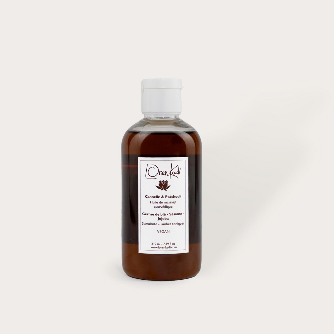 Huile de massage ayurvédique Cannelle Patchouli 210ml