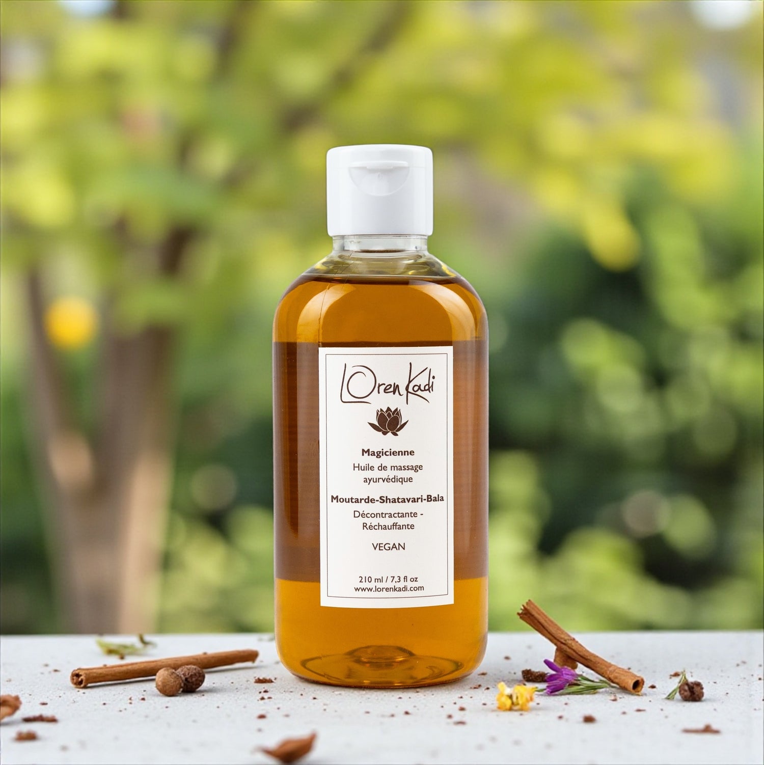 Huile de massage ayurvédique Décontractante Magicienne 210ml
