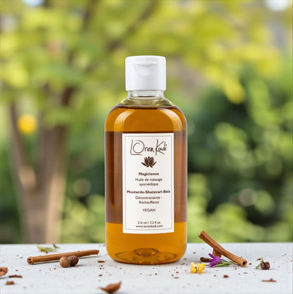 Huile de massage ayurvédique Décontractante Magicienne 210ml