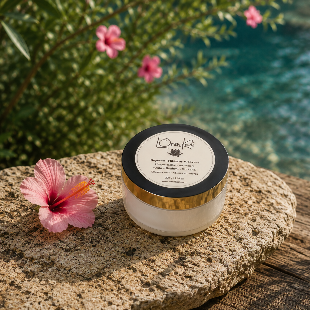 Masque capillaire ayurvédique nourrissant Soyeuse Hibiscus Aloevera