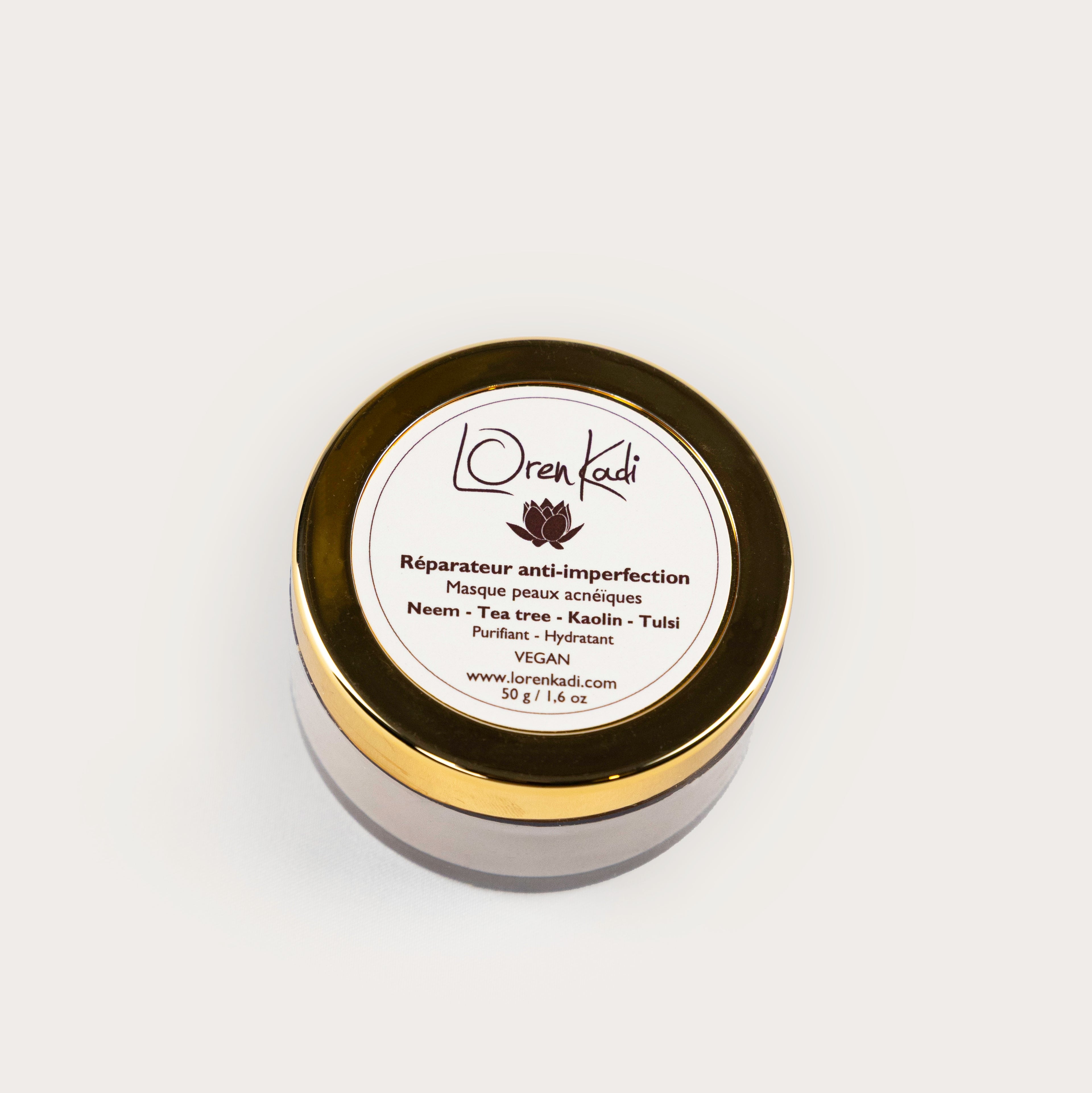 Masque visage ayurvédique Réparateur - Peaux acnéiques