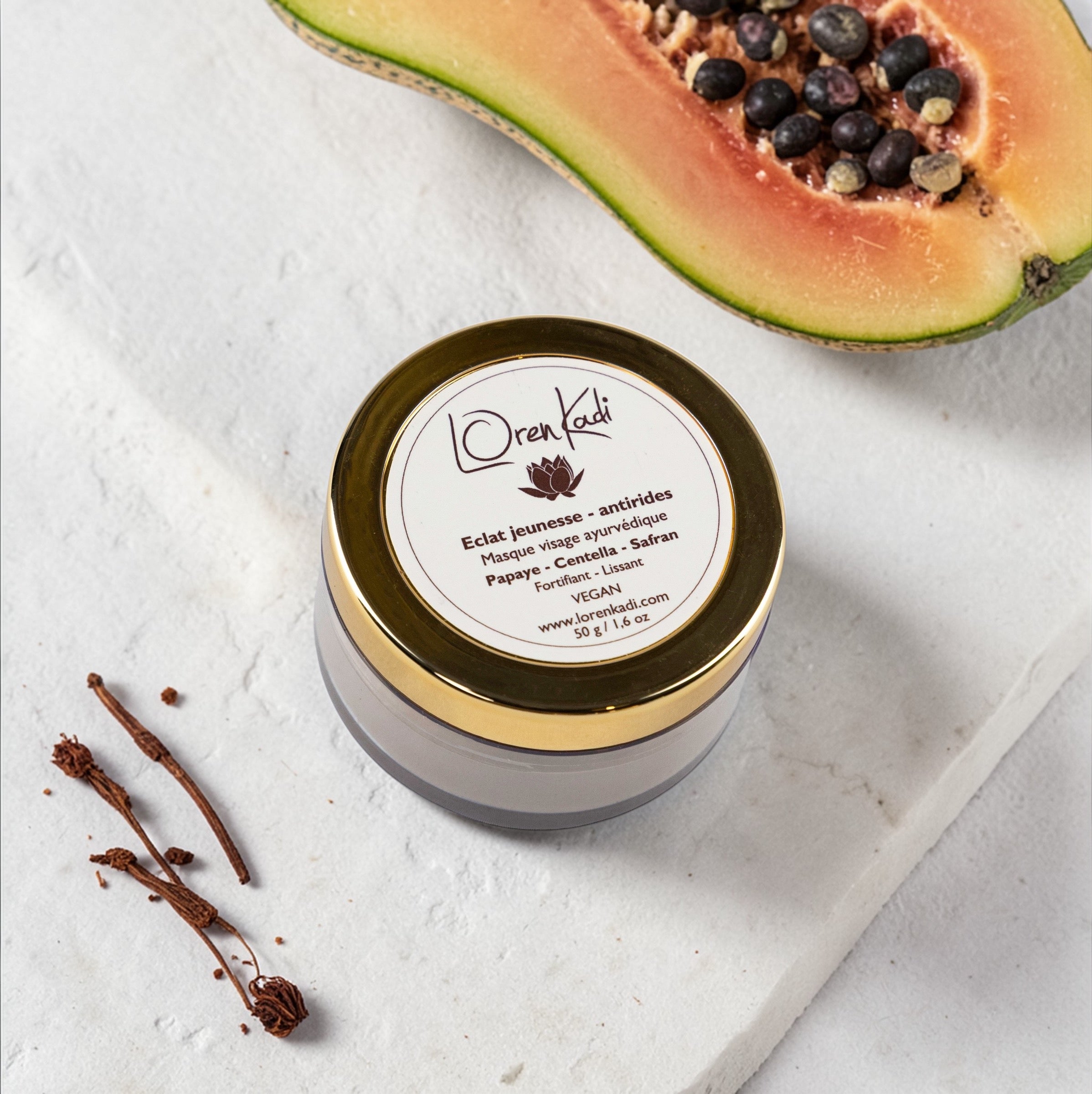 Masque visage ayurvédique Vitaminé - Antirides - Papaye