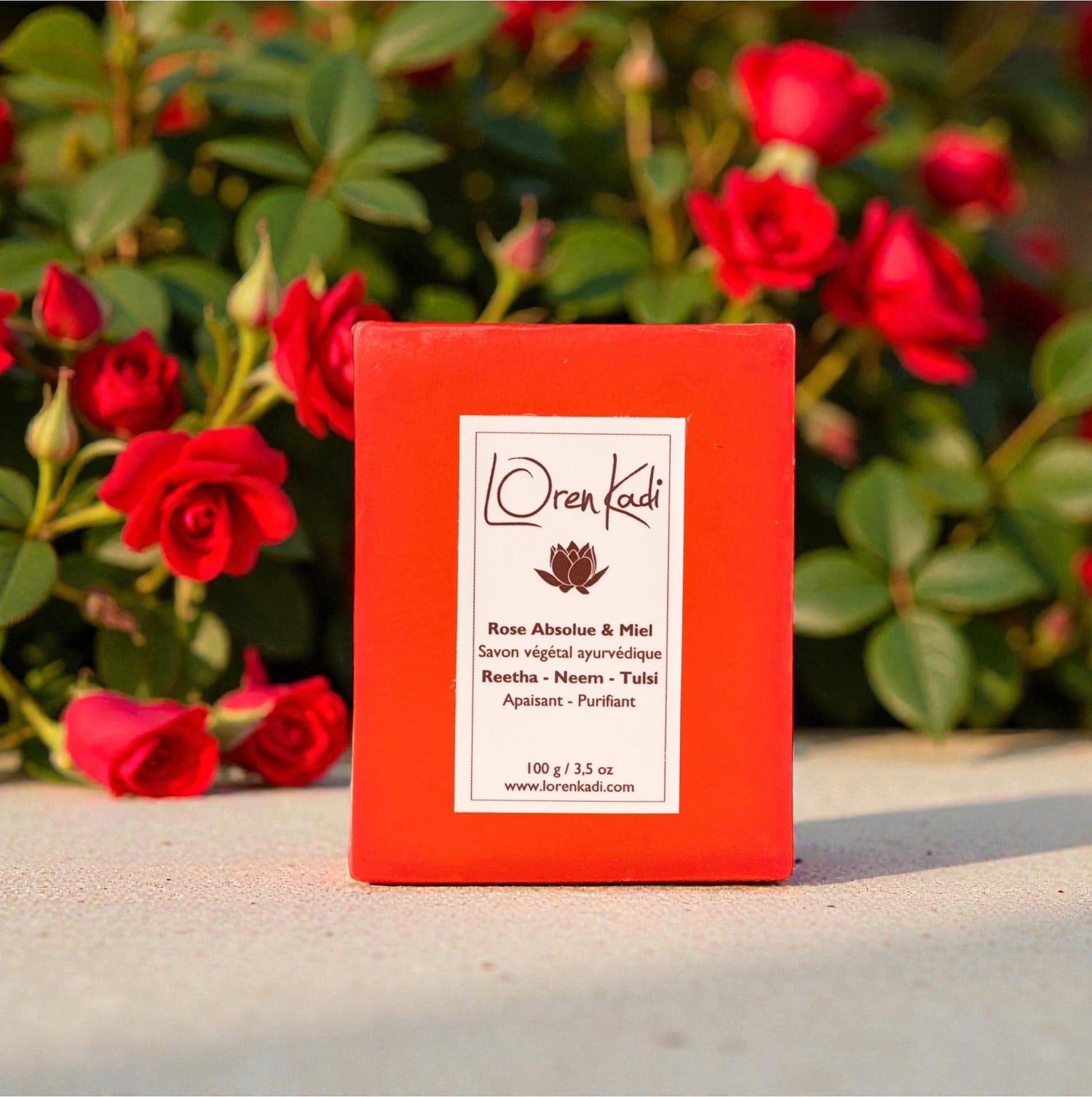 Savon ayurvédique - Rose Absolue &amp; Miel