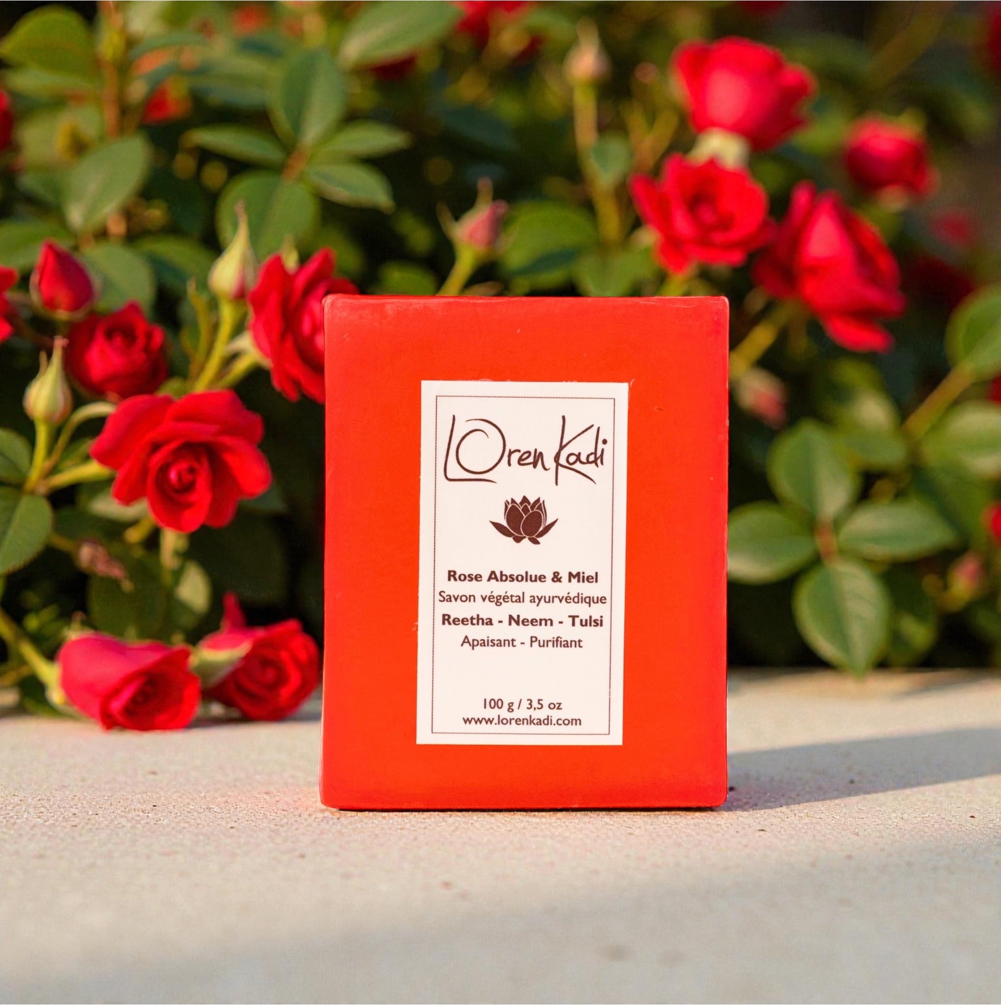 Savon ayurvédique - Rose Absolue &amp; Miel