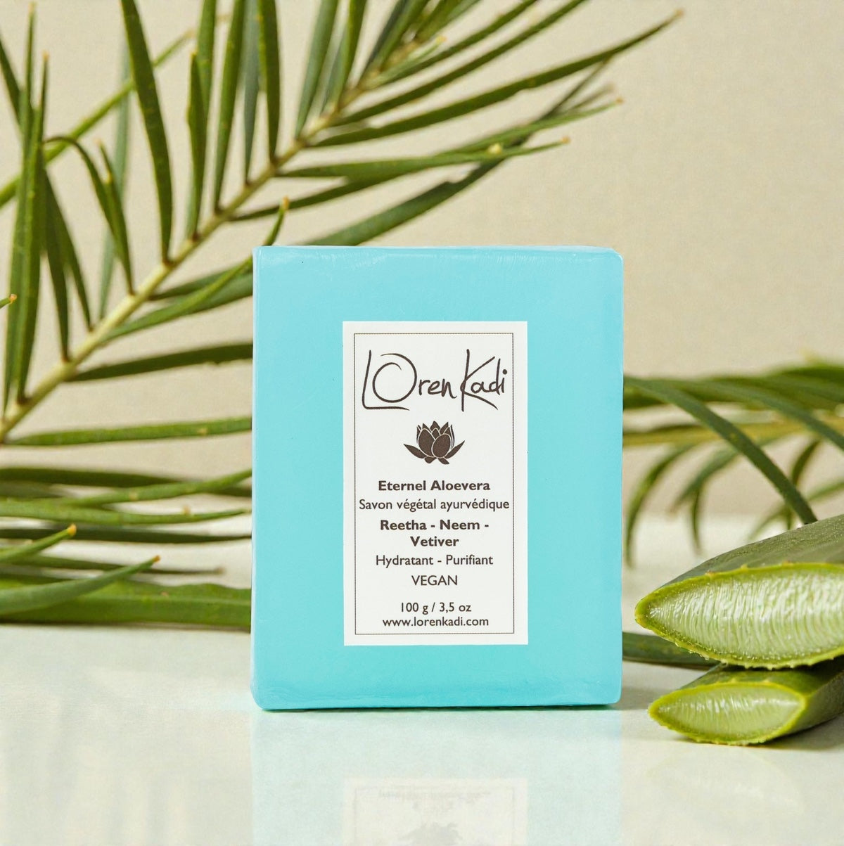 Savon ayurvédique - Éternel Aloevera - Vetiver &amp; Neem