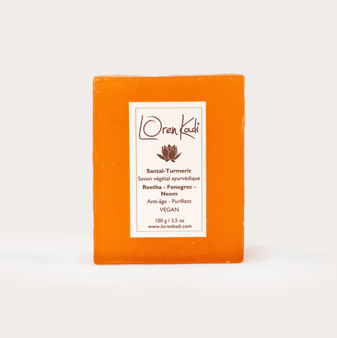 Savon ayurvédique - Irreprochable Santal Turmeric