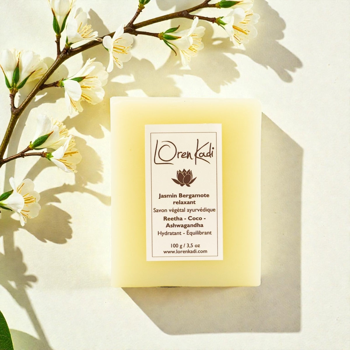Savon ayurvédique - Jasmin Bergamotte Relaxant