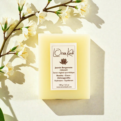Savon ayurvédique - Jasmin Bergamotte Relaxant
