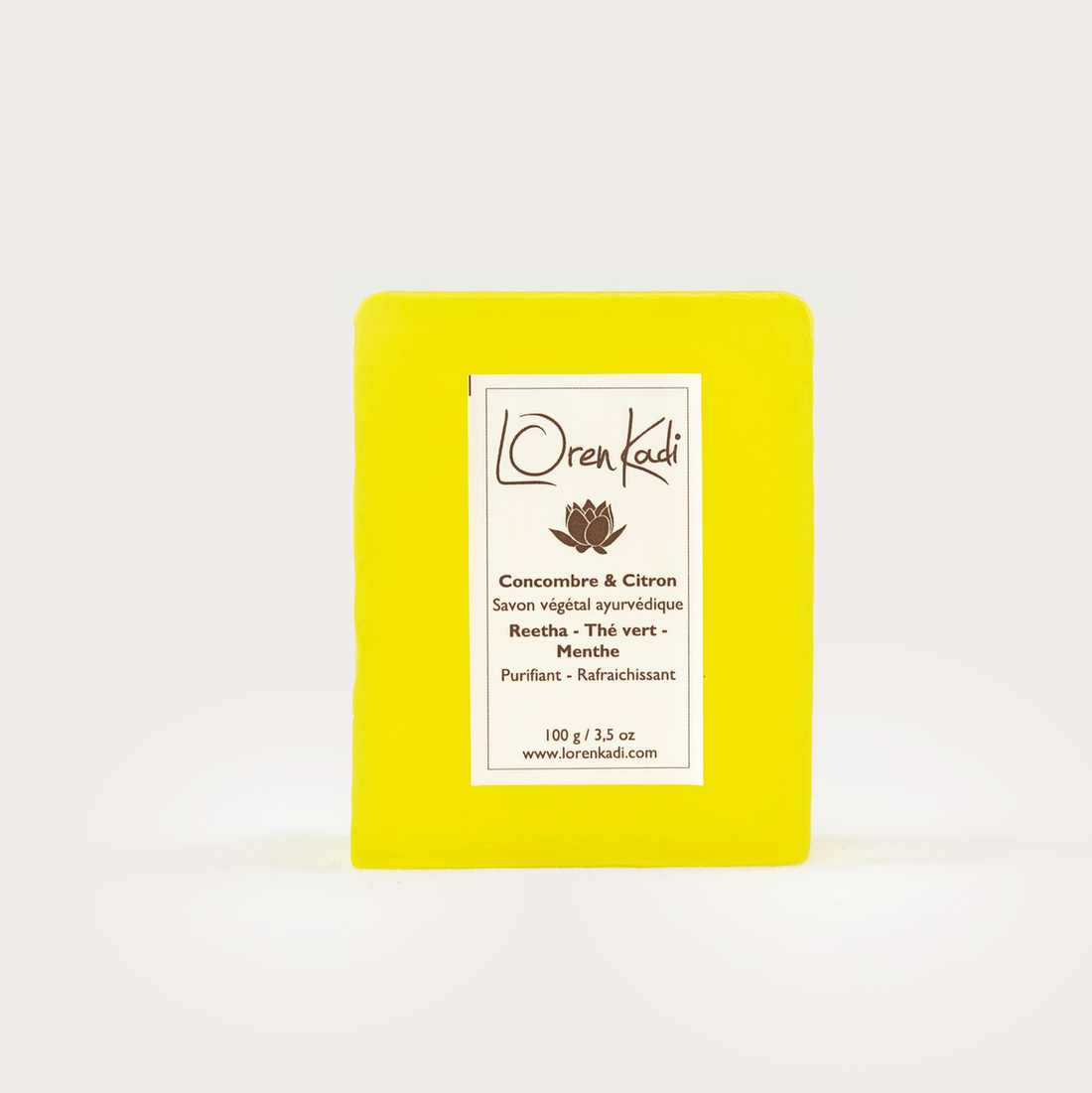 Savon ayurvédique - Concombre &amp; Citron