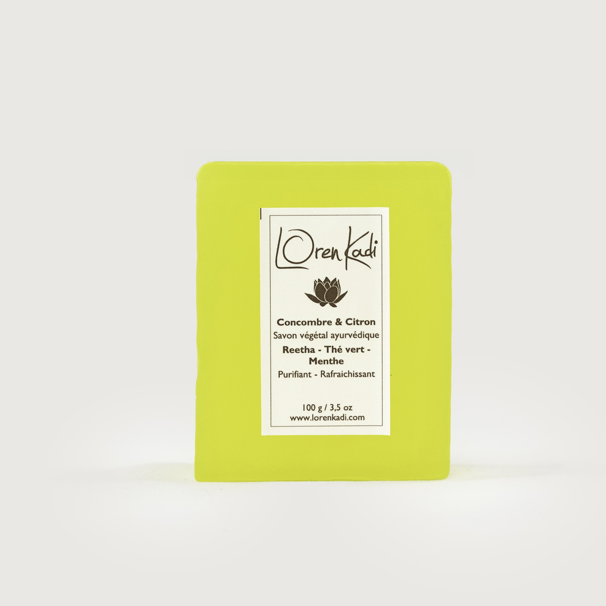 Savon ayurvédique - Concombre &amp; Citron