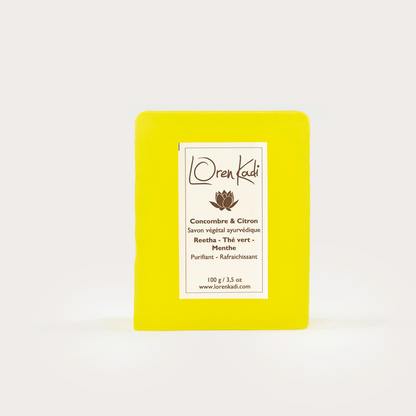 Savon ayurvédique - Concombre &amp; Citron