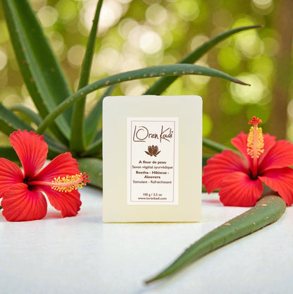 Savon ayurvédique - À fleur de Peau - Hibiscus Aloevera