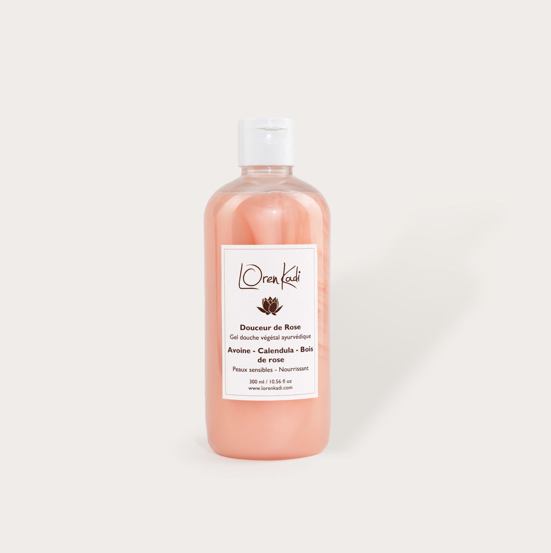 gel douche ayurvédique doux et naturel à la rose et à l&
